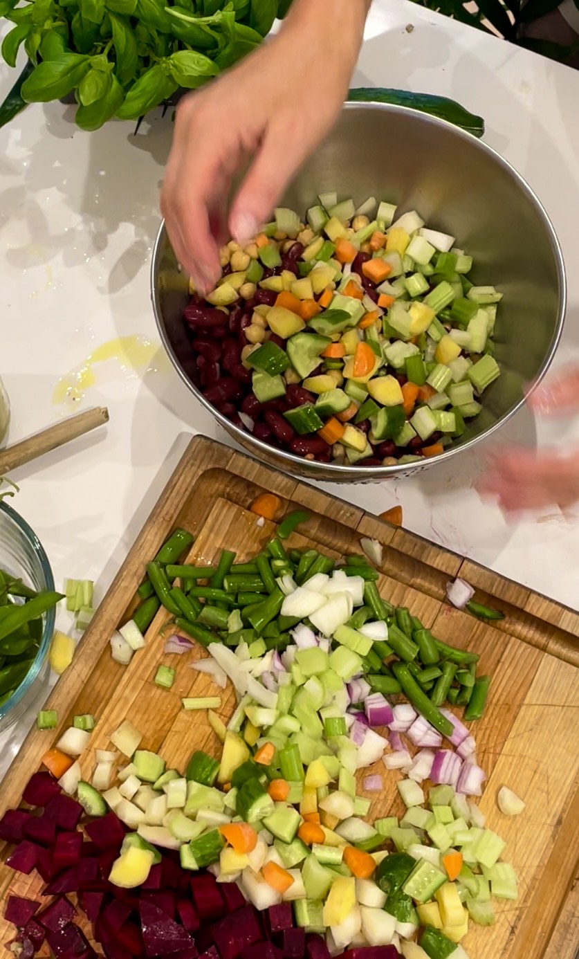 Mixed bean rainbow 🌈 salad