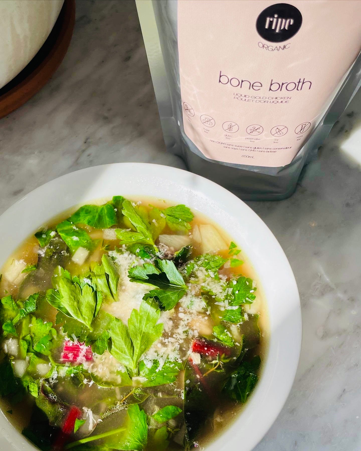 One Pot fennel, white bean & parmesan soup